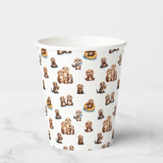 Adorable Otters! Paper Cups