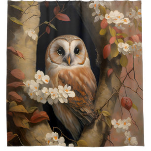 Adorable Owl Oil Painting