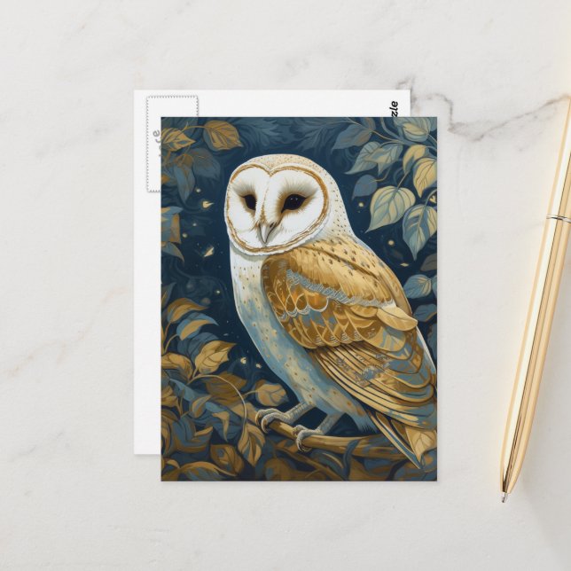 Adorable Owl Postcard (Front/Back In Situ)