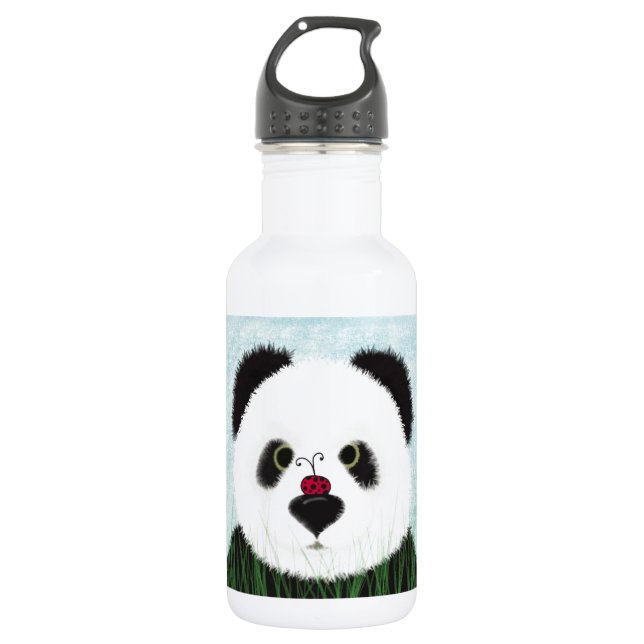 Adorable Panda Bear 532 Ml Water Bottle (Front)