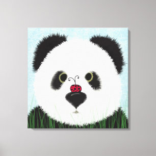Adorable Panda Bear Canvas Print