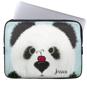 Adorable Panda Bear Laptop Sleeve