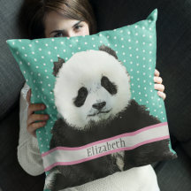 Adorable Panda Bear Name Kids Room Animal