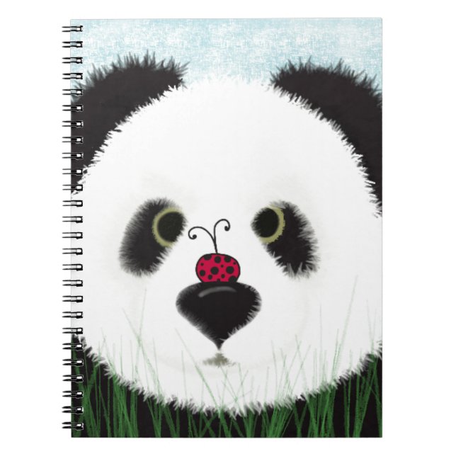 Adorable Panda Bear Notebook (Front)