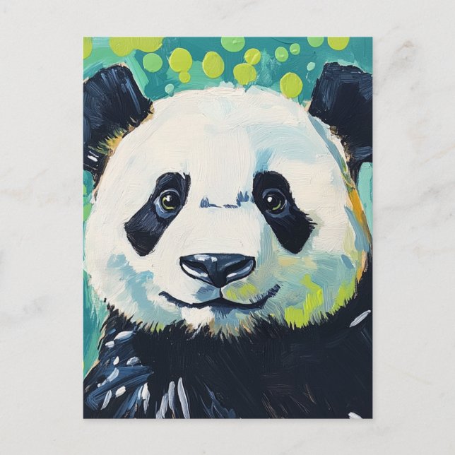 Adorable Panda Bear Postcard (Front)