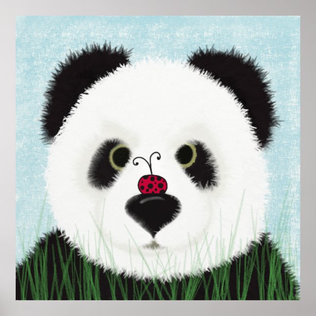Adorable Panda Bear Poster (Front)