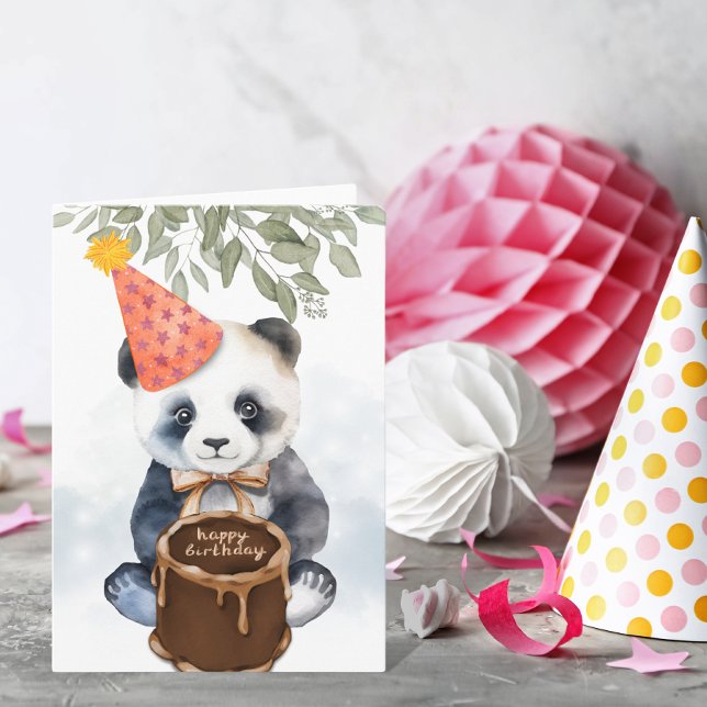 Adorable Panda Birthday Card (Creator Uploaded)