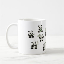 Adorable Panda Mug with Bamboo Design Cup