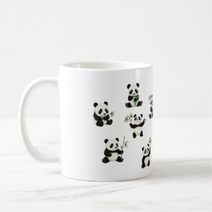 Adorable Panda Mug with Bamboo Design Cup