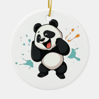 Adorable Panda Pendant – A Charming Touch to Your  Ceramic Ornament