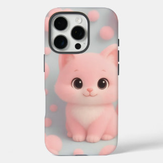Adorable Pastel Kitty Coque pour iPhone 16 pro