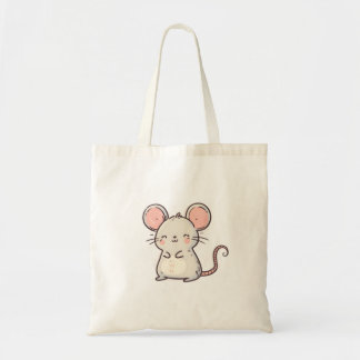 Adorable Pastel Mouse – Kawaii Cute Design Tote Bag
