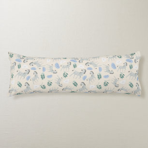 Adorable pastel safari zebra pattern nursery pink body pillow