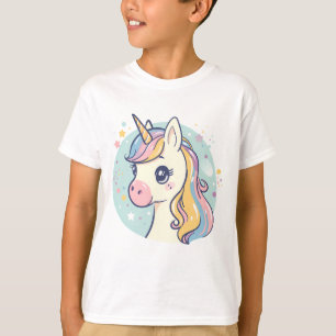 Adorable Pastel Unicorn – Cute Fantasy Design T-Shirt
