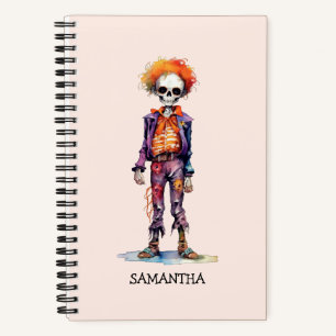 Adorable Pastel Zombie - Cute Halloween Notebook