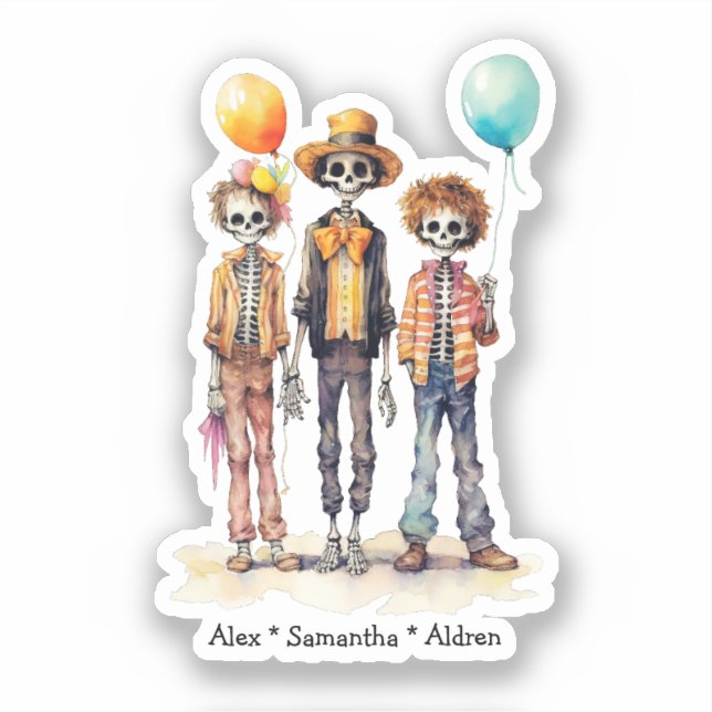 Adorable Pastel Zombie Trio - Cute Halloween (2) (Front)