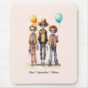 Adorable Pastel Zombie Trio - Cute Halloween (2) Mouse Pad