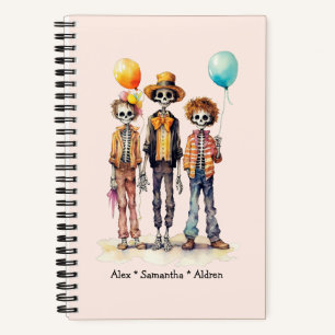 Adorable Pastel Zombie Trio - Cute Halloween (2) Notebook
