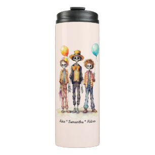 Adorable Pastel Zombie Trio - Cute Halloween (2) Thermal Tumbler