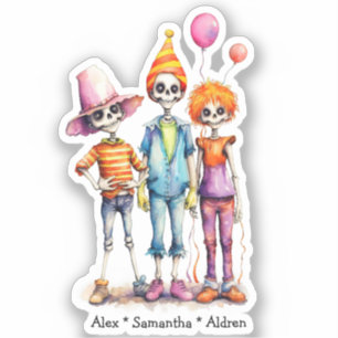 Adorable Pastel Zombie Trio - Cute Halloween (3)