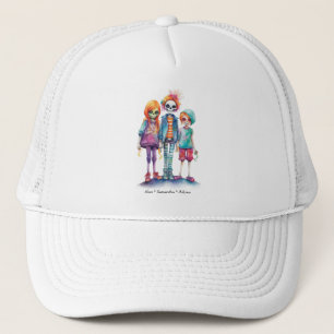 Adorable Pastel Zombie Trio - Cute Halloween Trucker Hat