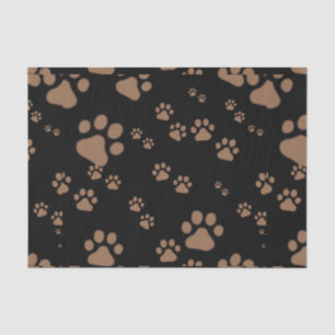 Adorable Paw Print Pattern Tissue Paper