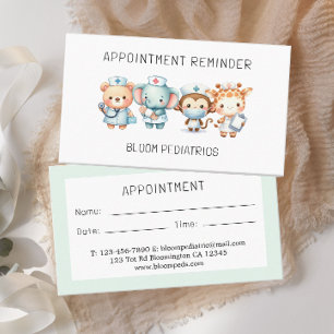 Adorable Pediatrician Doctor Appointment Reminder Card