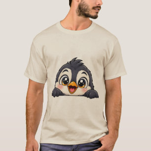Adorable Peekaboo Penguin T-Shirt