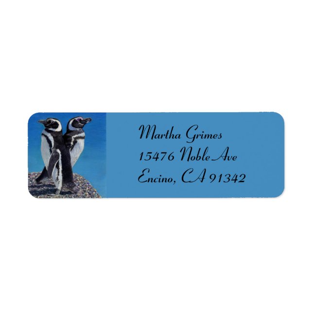 Adorable Penguin Address Labels (Front)