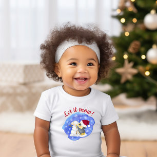 Adorable Penguin And Snowman With Text Toddler T-shirt
