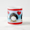 Adorable Penguin Heart Balloon - 20oz Jumbo Mug