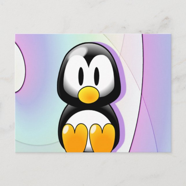 Adorable Penguin Postcard (Front)
