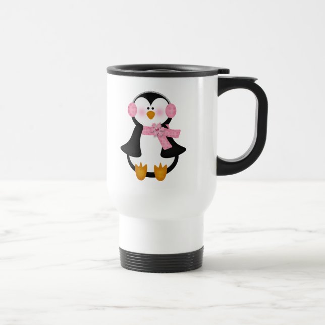 adorable Penguin Travel Mug (Right)