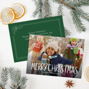 adorable personalized holiday photo card