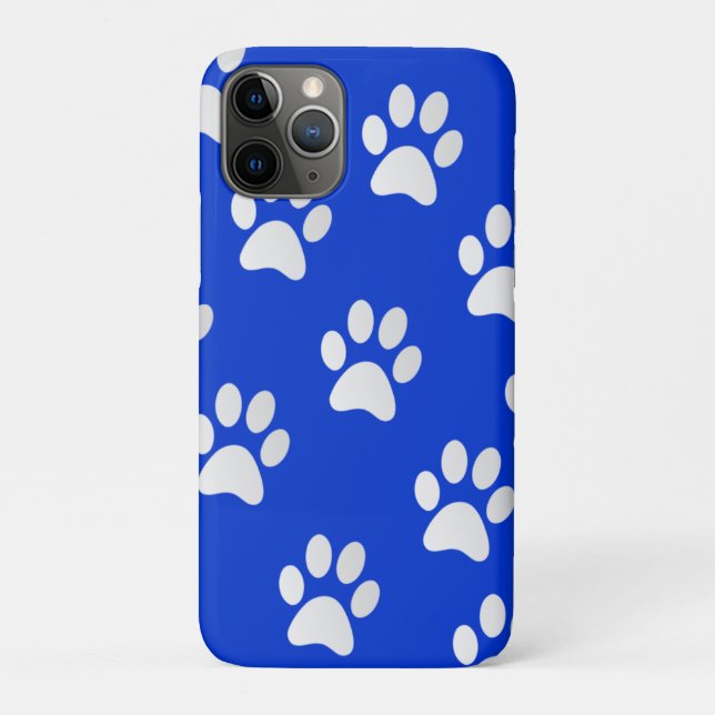 Adorable Pet Paw Print Pattern Case-Mate iPhone Case (Back)