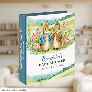 Adorable Peter Rabbit Baby Shower Keepsake Book Binder