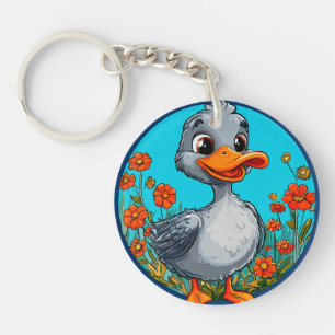 Adorable petit canard de dessin animé