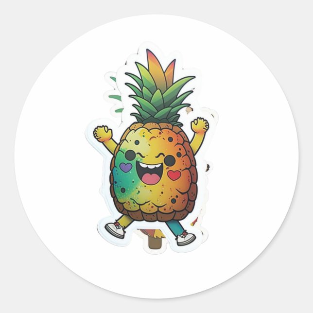 Adorable Pineapple Stickers for Any Occasio (Front)
