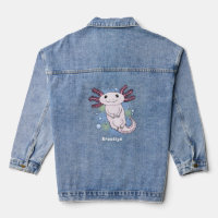 Adorable pink axolotl cartoon