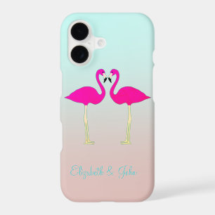 Adorable Pink Flamingos In Love-Personalized