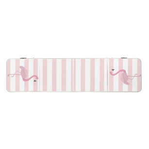 Adorable Pink Flamingos, Stripes Beer Pong Table