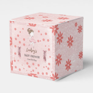 Adorable Pink Little Ballerina Tutu Girl Baby Show Favor Box