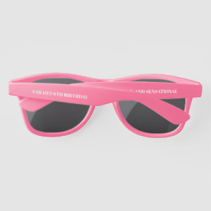 Adorable Pink Party Favour Sunglasses Customizable