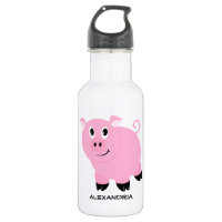 Adorable Pink Pig Personalized Cartoon Piggy