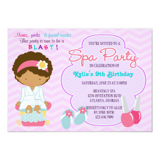 spa day invitations