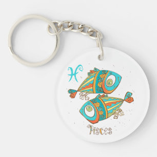 Adorable Pisces Fish Keychain