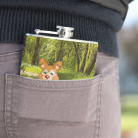 Adorable playful Cartoon dog student in the forest