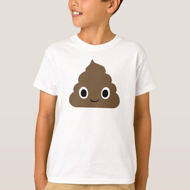 Adorable Poop - Kawaii Crap - Happy Doo Doo T-Shirt (Front)