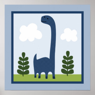 Adorable Poster Dinosaur 2 Wall Art