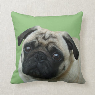 Adorable Pug American MoJo Pillows